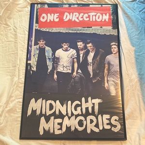 One Direction Autographed Poster